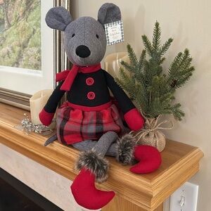 Loving Kindness Plush Mouse Decor Bean Bag Bottom Shelf Sitter 22” tall
